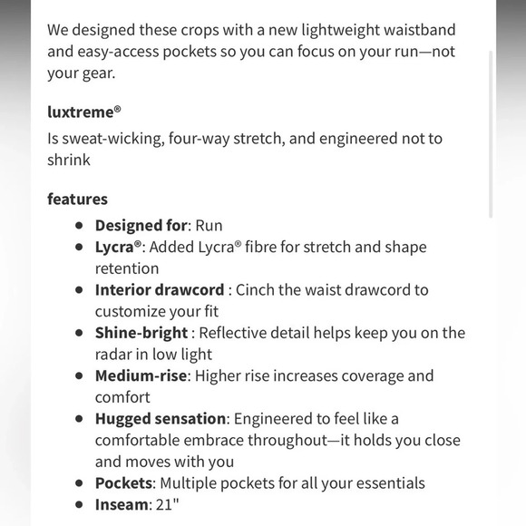 Lululemon Speed Up Crop 21" in Black size 6 Style W6AL7S - Picture 5 of 11